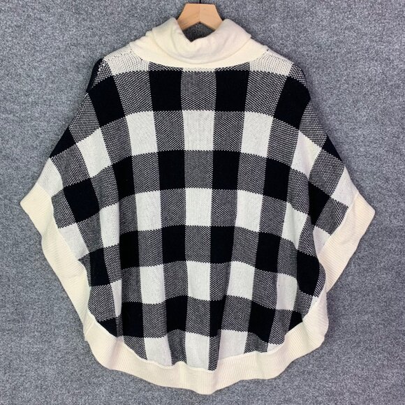 NWT $129 Talbots Womens Pullover Poncho Sweater Size Medium Shawl Neck - Picture 2 of 10